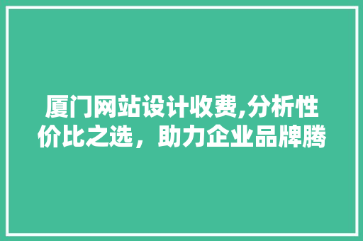 厦门网站设计收费,分析性价比之选，助力企业品牌腾飞