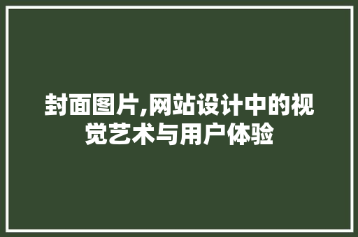 封面图片,网站设计中的视觉艺术与用户体验