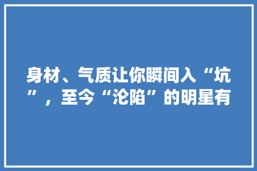 身材、气质让你瞬间入“坑”，至今“沦陷”的明星有哪些_番茄电影黑天使