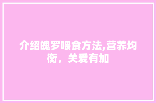 介绍魄罗喂食方法,营养均衡，关爱有加 植物种类