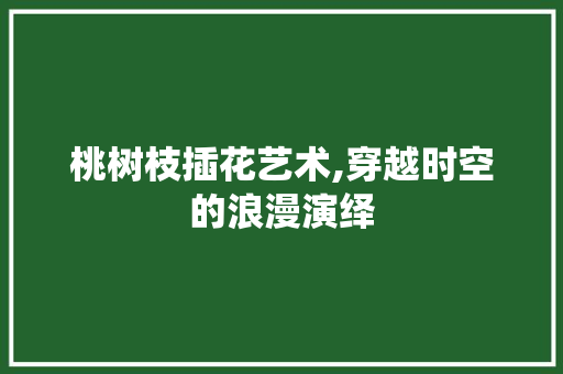桃树枝插花艺术,穿越时空的浪漫演绎