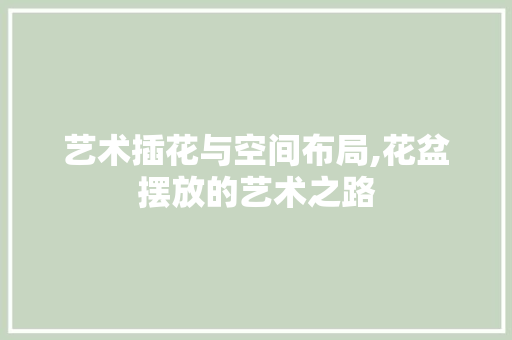 艺术插花与空间布局,花盆摆放的艺术之路