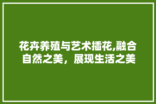 花卉养殖与艺术插花,融合自然之美，展现生活之美 花朵知识