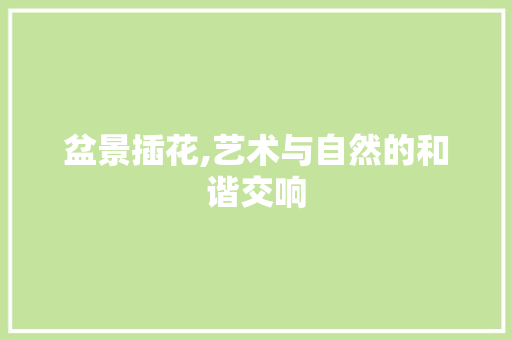 盆景插花,艺术与自然的和谐交响 番茄病虫害防治