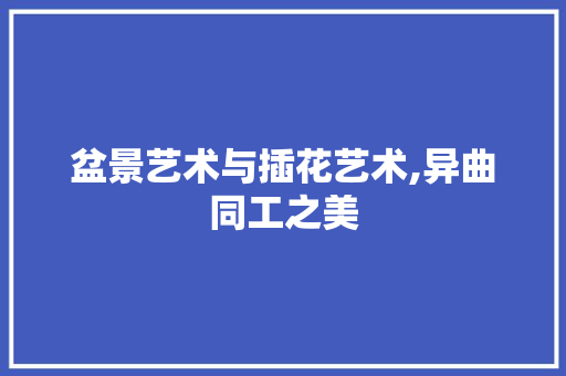 盆景艺术与插花艺术,异曲同工之美 番茄种植技巧