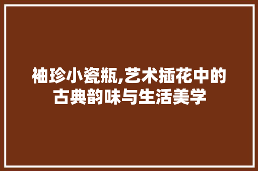 袖珍小瓷瓶,艺术插花中的古典韵味与生活美学 番茄病虫害防治