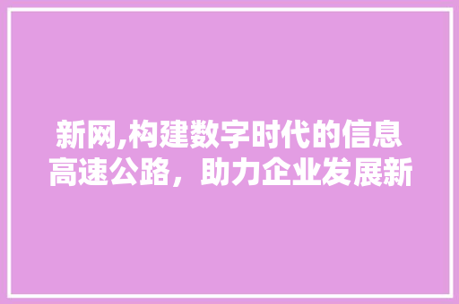 新网,构建数字时代的信息高速公路，助力企业发展新篇章 番茄病虫害防治