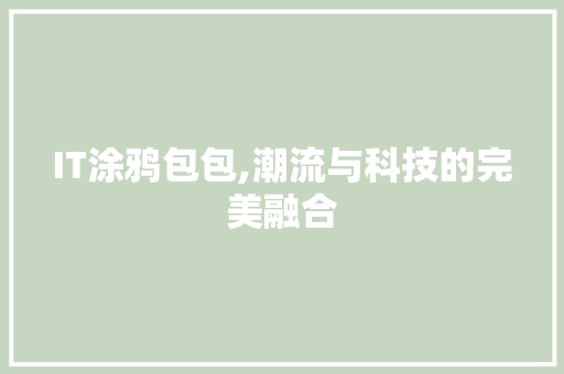 IT涂鸦包包,潮流与科技的完美融合