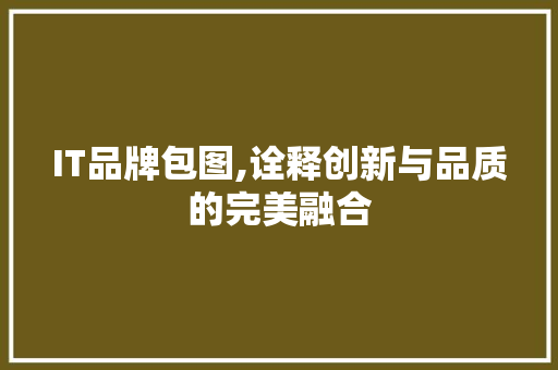 IT品牌包图,诠释创新与品质的完美融合