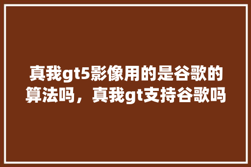 真我gt5影像用的是谷歌的算法吗，真我gt支持谷歌吗