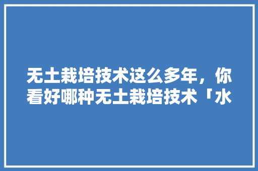 无土栽培技术这么多年，你看好哪种无土栽培技术「水苔种植番茄怎么种植」 无土栽培技术这么多年，你看好哪种无土栽培技术「水苔种植番茄怎么种植」 番茄种植技巧