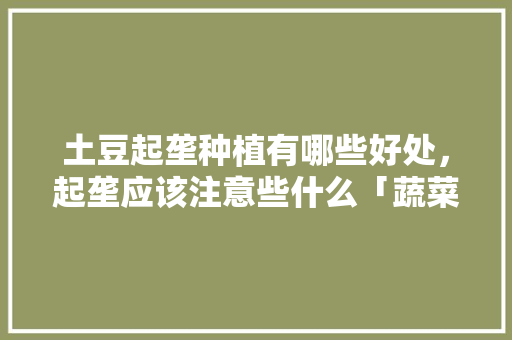 土豆起垄种植有哪些好处，起垄应该注意些什么「蔬菜种植小技巧土豆图片大全」 土豆起垄种植有哪些好处，起垄应该注意些什么「蔬菜种植小技巧土豆图片大全」 花朵知识
