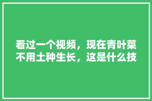 看过一个视频，现在青叶菜不用土种生长，这是什么技术？那土豆、花生、红薯也能不用土种生长吗「浙江蔬菜种植技巧视频教程」 看过一个视频，现在青叶菜不用土种生长，这是什么技术？那土豆、花生、红薯也能不用土种生长吗「浙江蔬菜种植技巧视频教程」 番茄病虫害防治