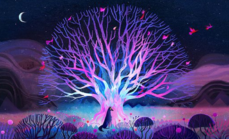 黑色插花艺术,静默中的优雅与生命力