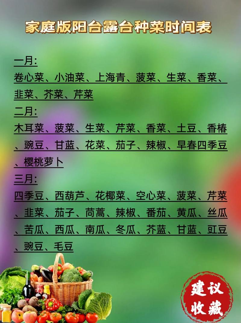 一年四季种植蔬菜时间表口诀_蔬菜种植技巧知识培训内容 一年四季种植蔬菜时间表口诀_蔬菜种植技巧知识培训内容 植物种类